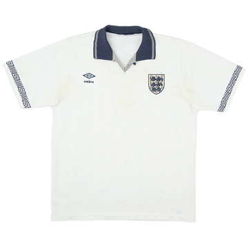 1990-92 England Home Shirt - 4/10 - (L)