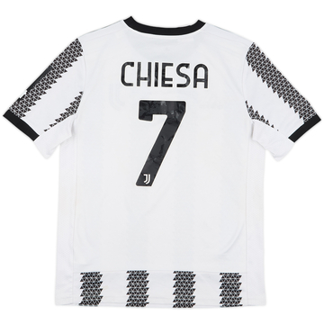 2022-23 Juventus Home Shirt Chiesa #7 - 6/10 - (L.Boys)