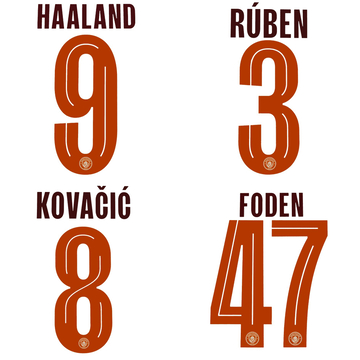 2023-24 Manchester City Away Name Set