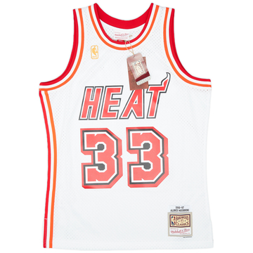 1996-97 Miami Heat Mourning #33 Mitchell & Ness Hardwood Classics Swingman Home Jersey (M)