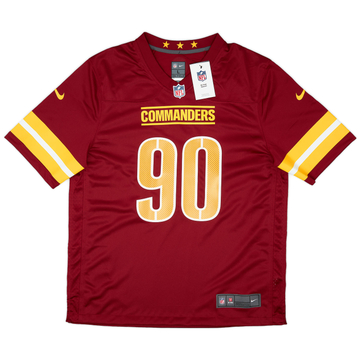 2022-23 Washington Commanders Sweat #90 Nike Game Home Jersey (L)