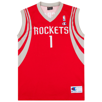 2004-10 Houston Rockets McGrady #1 Champion Away Jersey (Excellent) M