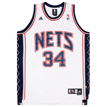 2008-10 New Jersey Nets Harris #34 adidas Swingman Home Jersey (Very Good) L