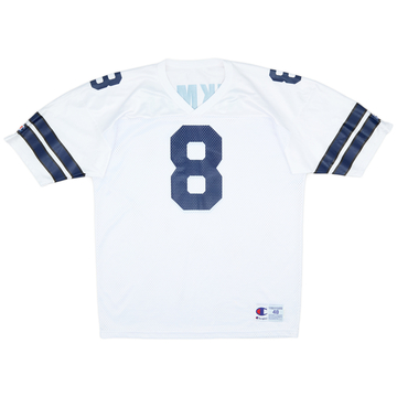 1990-94 Dallas Cowboys Aikman #8 Champion Away Jersey (Very Good) XL