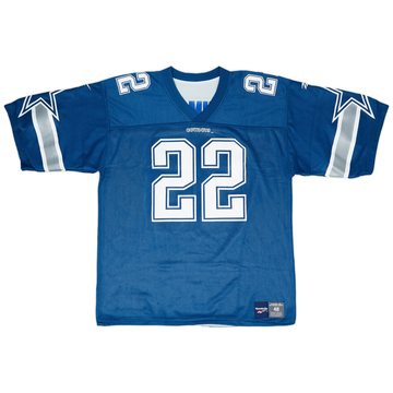 1996-00 Dallas Cowboys E. Smith #22 Reebok Reversible Jersey XL