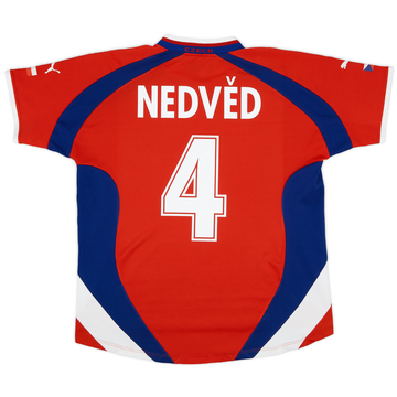 2000-02 Czech Republic Basic Home Shirt Nedved #4