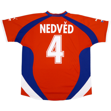 2000-02 Czech Republic Basic Home Shirt Nedved #4
