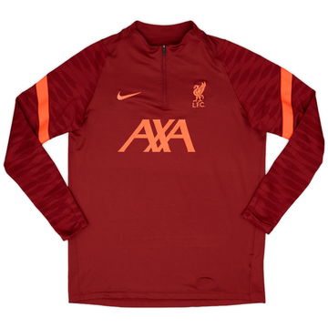 2021-22 Liverpool Nike 1/4 Zip Drill Top - 8/10 - (L)