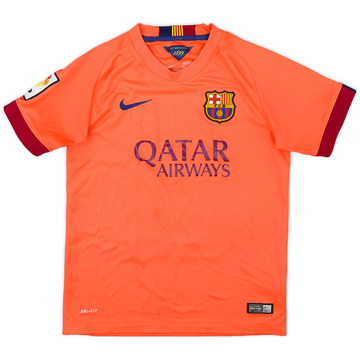 2014-15 Barcelona Away Shirt - 8/10 - (M.Boys)