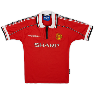 1998-00 Manchester United Home Shirt - 8/10 - (S.Boys)