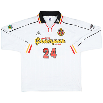 1999-00 Nagoya Grampus Eight Match Issue Emperor's Cup Away L/S Shirt #24 (Tominaga)