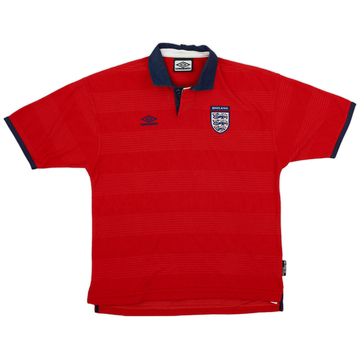 1999-01 England Away Shirt - 9/10 - (XL.Boys)