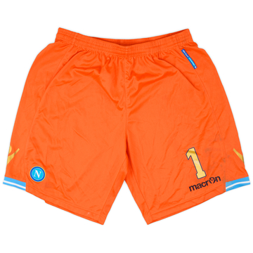 2011-12 Napoli Player Issue GK Shorts #1 - 4/10 - (XXL)