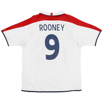 2003-05 England Home Shirt Rooney #9 - 6/10 - (XL)