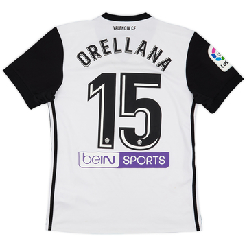 2017-18 Valencia Home Shirt Orellana #15 - 6/10 - (S)