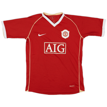 2006-07 Manchester United Home Shirt - 9/10 - (XL.Boys)
