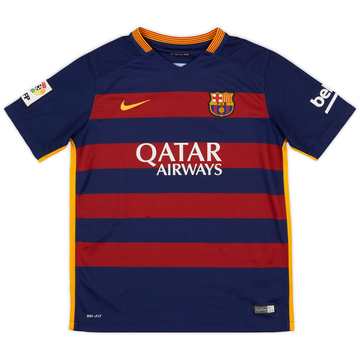 2015-16 Barcelona Home Shirt - 7/10 - (XL.Boys)