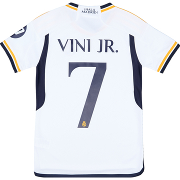 2023-24 Real Madrid Home Shirt Vini Jr. #7 - As New - (Women's XS)