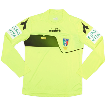 2017-18 Italy Diadora Referee L/S Shirt - 8/10 - (S)
