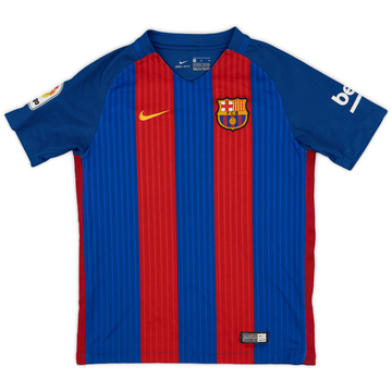 2016-17 Barcelona Home Shirt - 8/10 - (M.Boys)