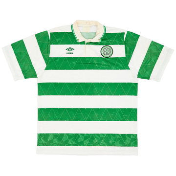 1989-91 Celtic Home Shirt - 5/10 - (XL)