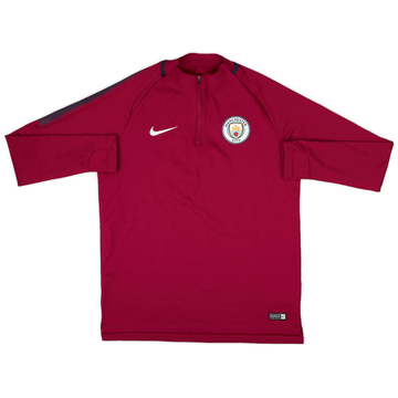 2017-18 Manchester City Nike 1/4 Zip Drill Top - 10/10 - (L)