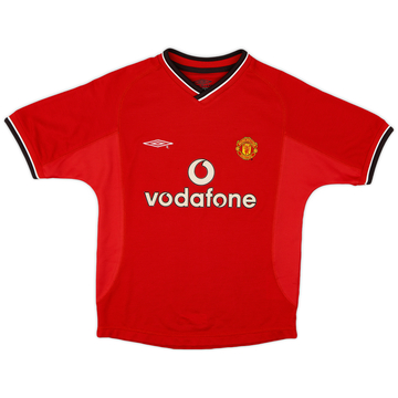2000-02 Manchester United Home Shirt - 8/10 - (S.Boys)