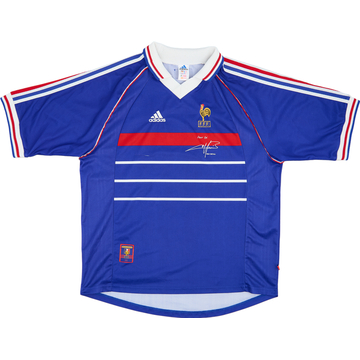 1998-00 France 'Pour Toi Fabian Barthez' Home Shirt - 8/10 - (XL)