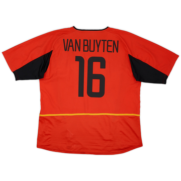 2002-04 Belgium Home Shirt Van Buyten #16 - 7/10 - (XXL)