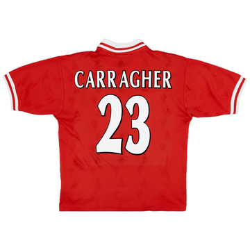 1996-98 Liverpool Home Shirt Carragher #23 - 8/10 - (M)