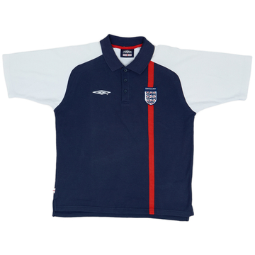 2000-02 England Umbro Polo Shirt - 8/10 - (M)