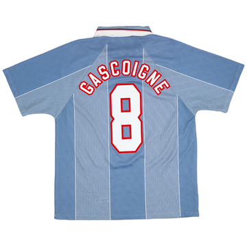 1996-97 England Away Shirt Gascoigne #8 - 9/10 - (L)