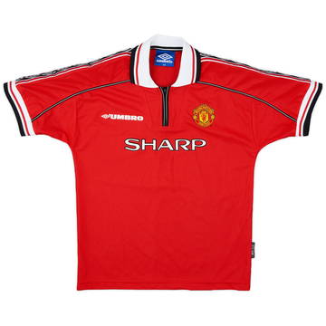 1998-00 Manchester United Home Shirt - 8/10 - (L.Boys)