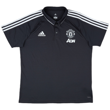 2017-18 Manchester United adidas Polo Shirt - 9/10 - (XL)