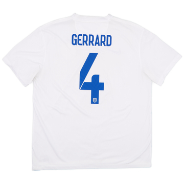 2014-15 England Home Shirt Gerrard #4 - 5/10 - (XL)