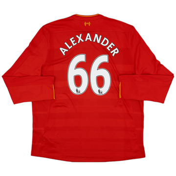 2016-17 Liverpool Home L/S Shirt Alexander #66 - 7/10 - (XXL)