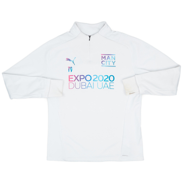 2021-22 Manchester City Player Issue Puma 1/4 Zip Drill Top #79 - 7/10 - (L)