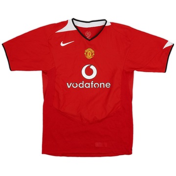 2004-06 Manchester United Home Shirt - 8/10 - (XL.Boys)