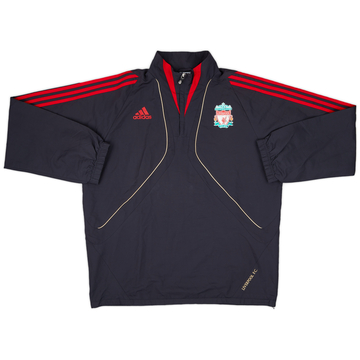 2009-10 Liverpool adidas 1/4 Zip Drill Top - 6/10 - (L)
