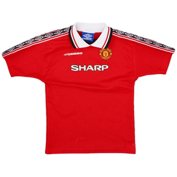 1998-00 Manchester United Home Shirt - 7/10 - (6-8 Years)