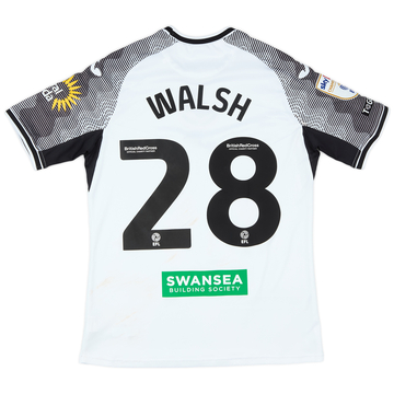 2023-24 Swansea Match Worn Home Shirt Walsh #28