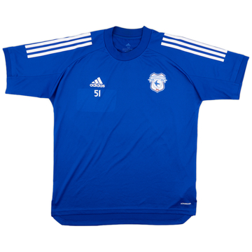 2020-21 Cardiff City adidas Player Issue Training Shirt #51 - 8/10 - (M)