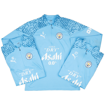 2023-24 Manchester City Player Issue 1/4 Zip Training Top # - As New