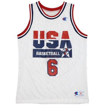 1992 USA Ewing #6 Champion Home Jersey - 9/10 - (XL)