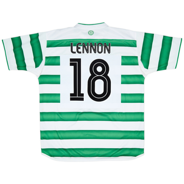2003-04 Celtic Home Shirt Lennon #18 - 7/10 - (XL)