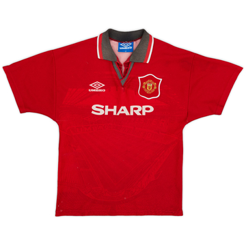 1994-96 Manchester United Home Shirt - 5/10 - (L.Boys)