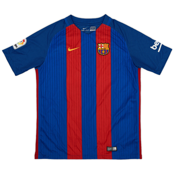 2016-17 Barcelona Home Shirt - 9/10 - (XL.Boys)
