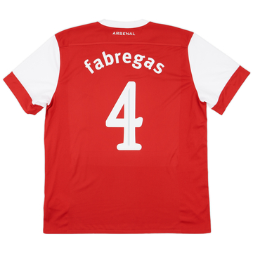 2010-11 Arsenal Home Shirt Fabregas #4 - 5/10 - (XL)