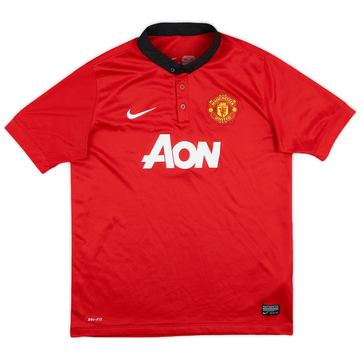 2013-14 Manchester United Home Shirt - 8/10 - (XL.Boys)