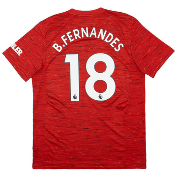2020-21 Manchester United Home Shirt B. Fernandes #18 - 8/10 - (L)
